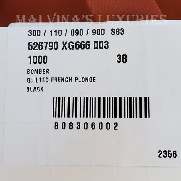 GUCCI JACKET QUILTED BLACK LEATHER BOMBER TIGER CHARM PULL sz IT 38 US 2 - Picture 12 of 15